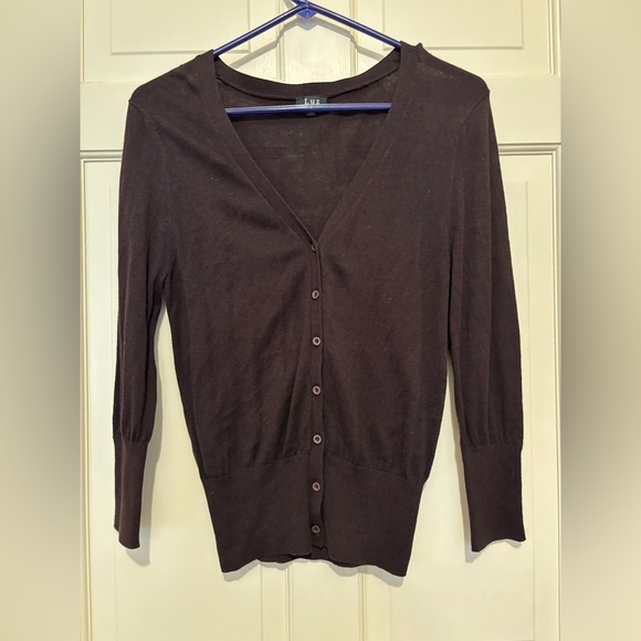 LUX Women's Black Cardigan - Picture 3 of 9